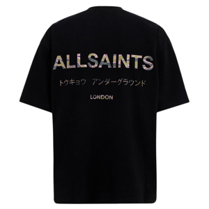 AllSaints Underground Camouflage Logo T-Shirt